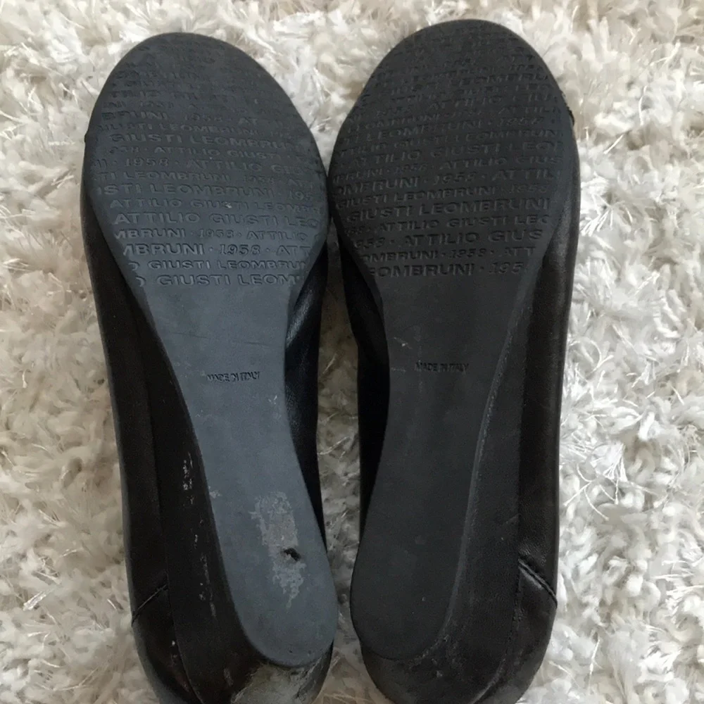 AGL Black Low Wedges, used